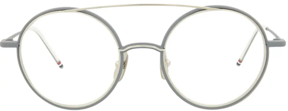 Kính Thom Browne Aviator-Frame Metal Optical 'Silver' TB108-BGRYSLV-50