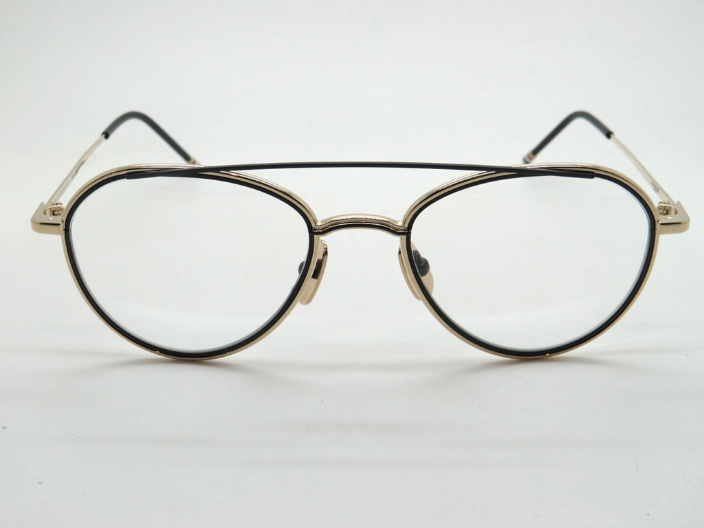 Kính Thom Browne Aviator-Frame Optical 'Black Gold' TB109-AGLDBLK-53 - Ảnh 3