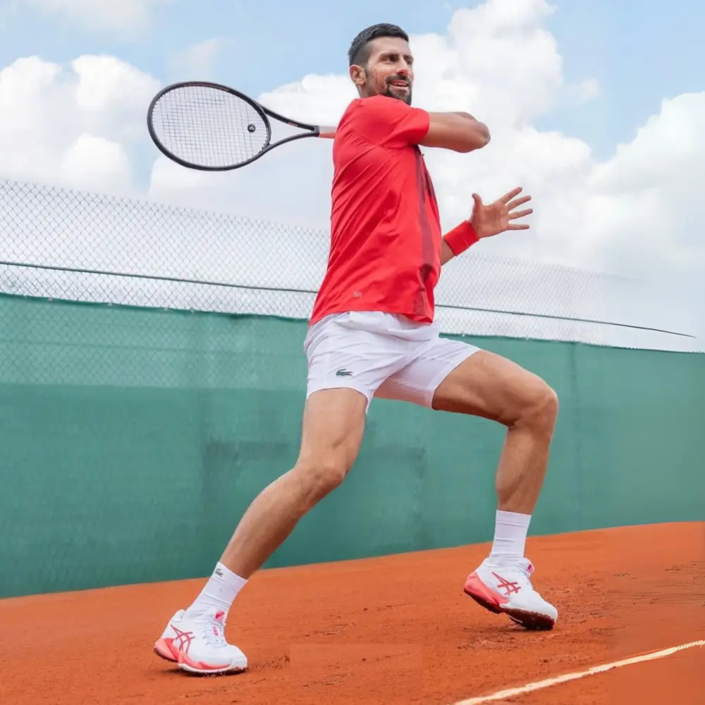 Giày Asics Court FF 3 Novak ‘Cream Red’ 1041A522-968 - Ảnh 5