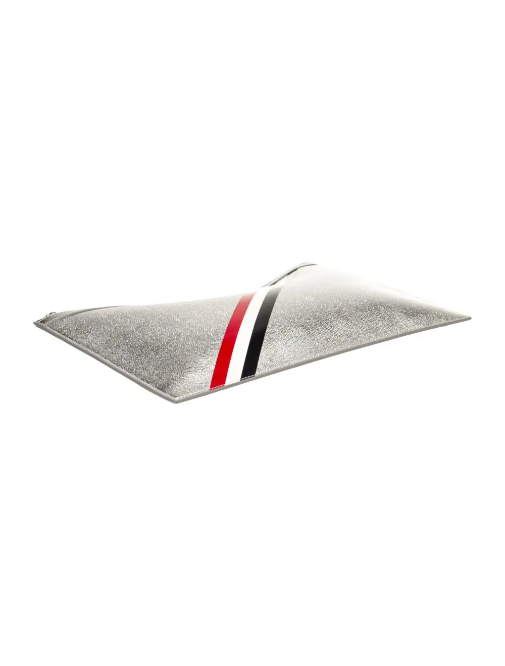 Túi Thom Browne Leather Clutch 'Silver' THO61718 - Ảnh 3
