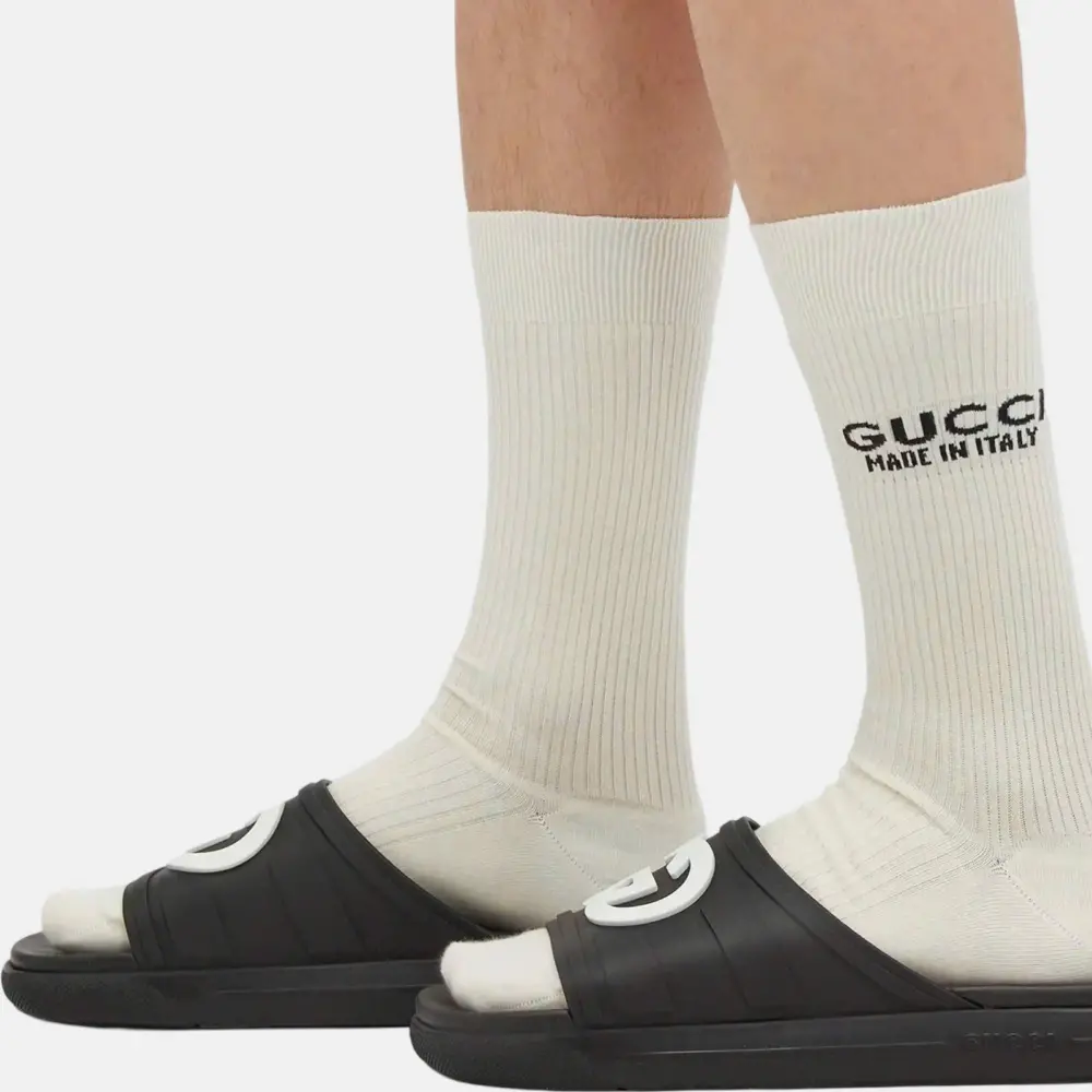 Alternative view of Dép Gucci Interlocking G Slide Sandal ‘Black’ 780296-J8700-1014