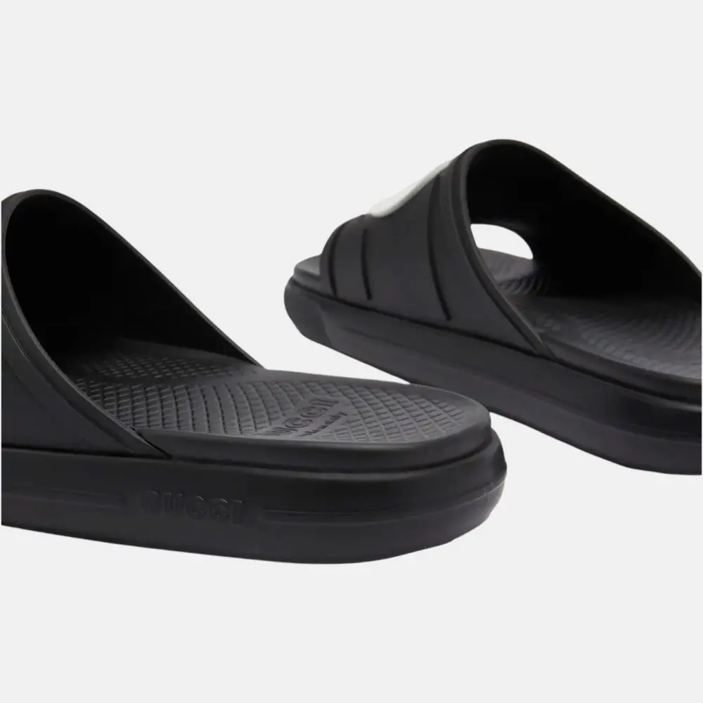 Dép Gucci Interlocking G Slide Sandal ‘Black’ 780296-J8700-1014 - Ảnh 4