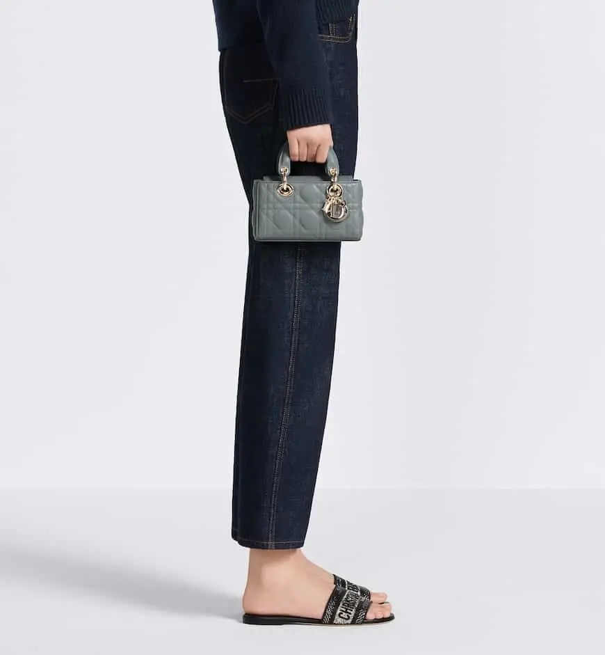 Túi Nữ Dior Lady D-Joy Micro Bag 'Cloud Blue' S0910ONGE-M81B - Ảnh 7