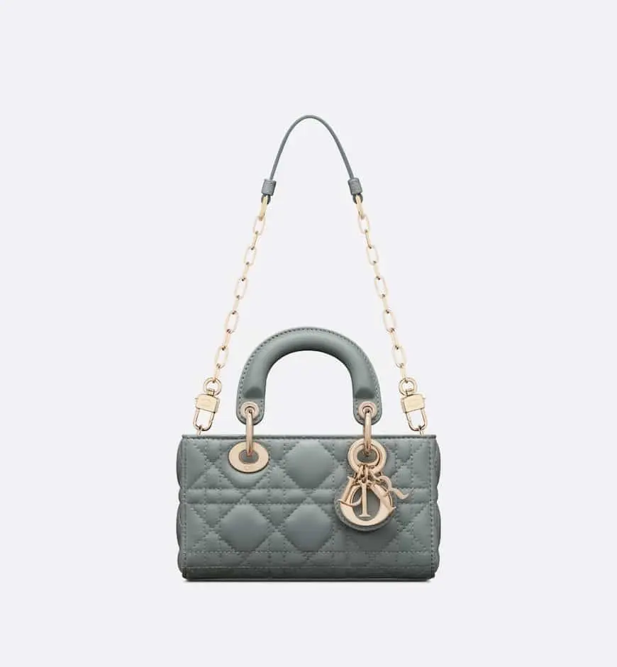Túi Nữ Dior Lady D-Joy Micro Bag 'Cloud Blue' S0910ONGE-M81B - Ảnh 3