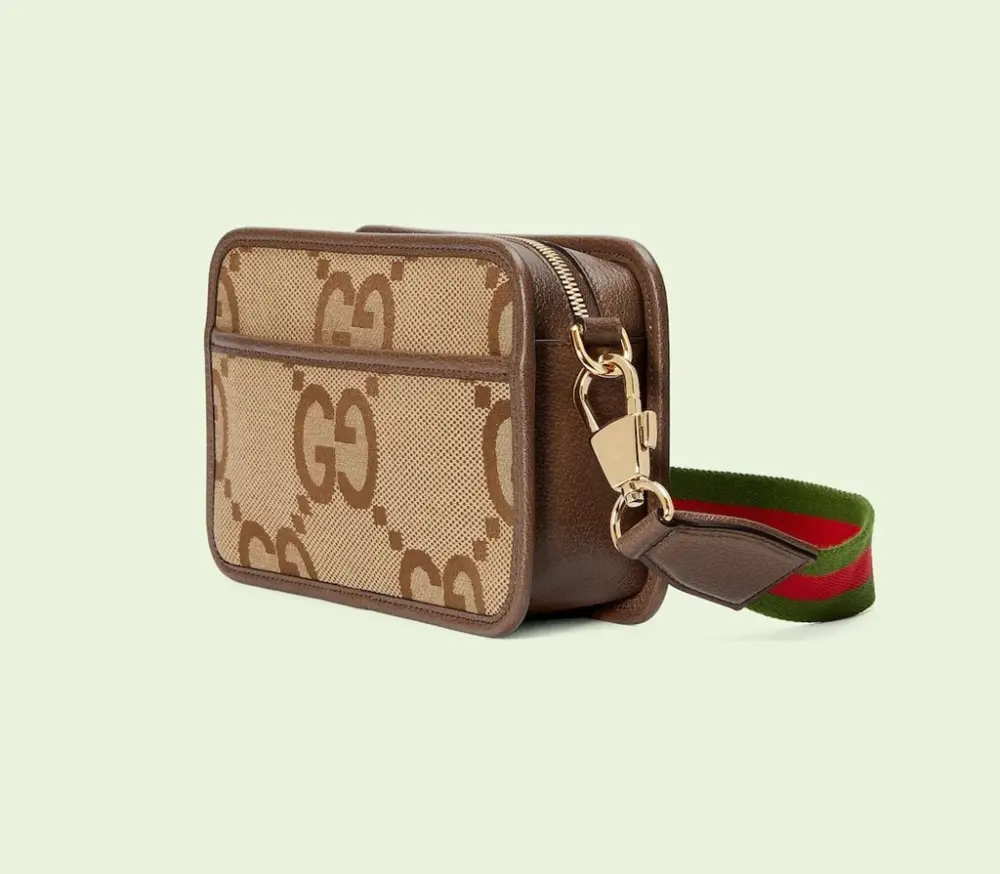 Alternative view of Túi Gucci Jumbo GG Mini Bag 'Camel Ebony' 696075-UKMDG-2570