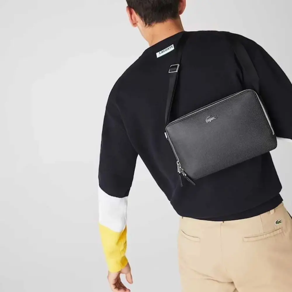 Alternative view of Túi Lacoste Zippered Crossbody Bag 'Black' NH3270CE-000