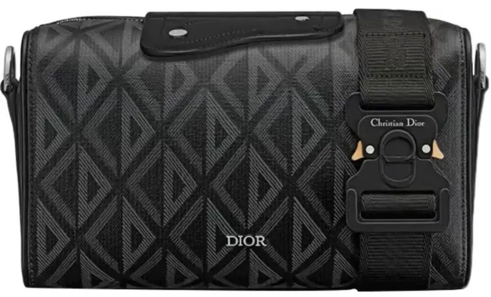 Túi Dior Lingot 22 CD Diamond Canvas 'Black' 1ADPO249CDP-H43E
