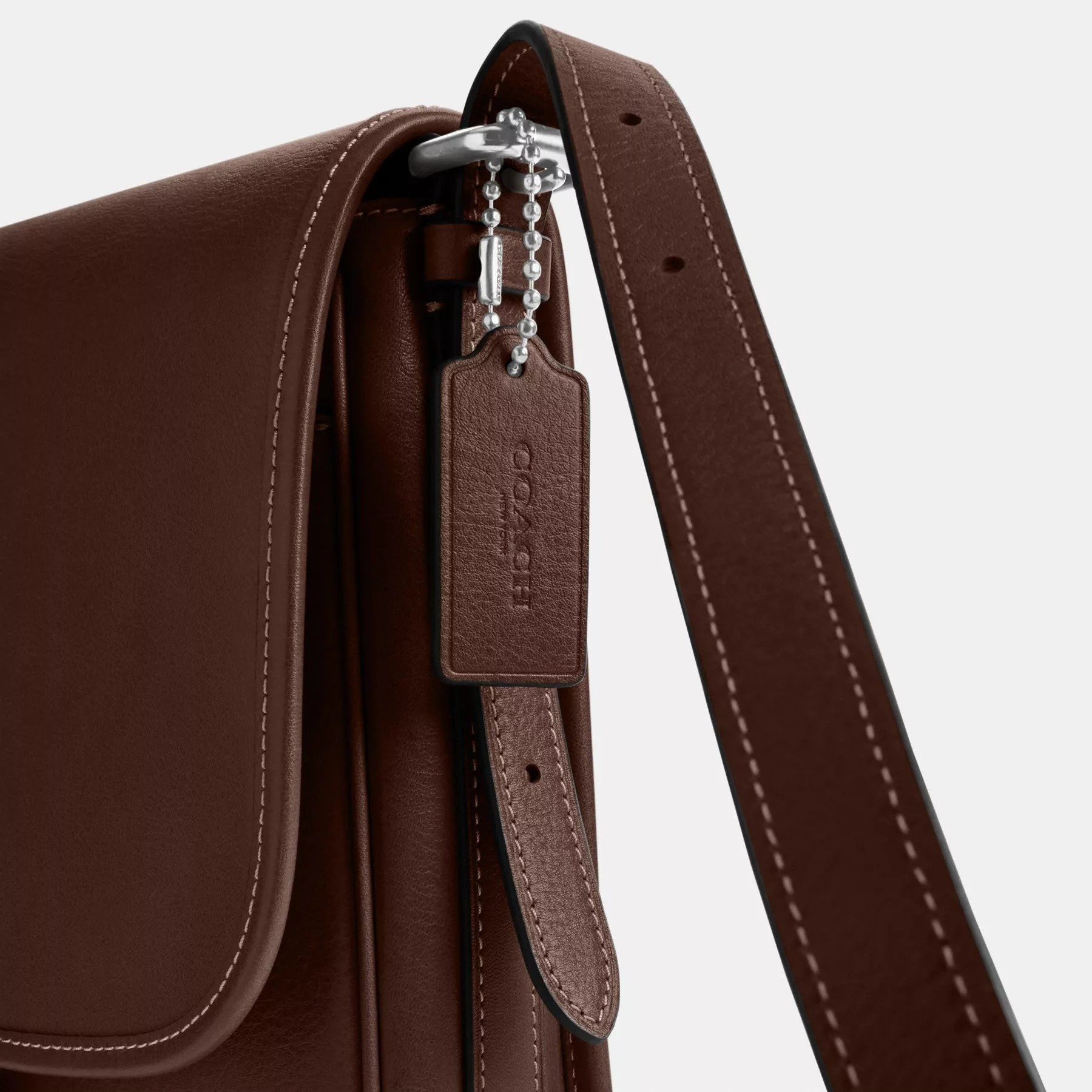 Túi Coach Hitch Flap Crossbody Bag 'Maple' CV979-MPL - Ảnh 5