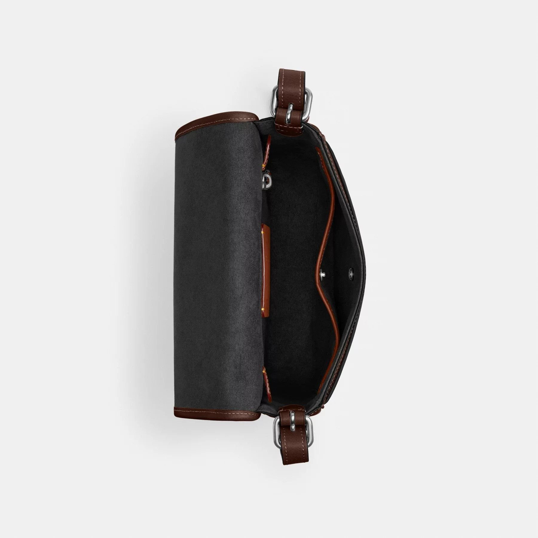 Túi Coach Hitch Flap Crossbody Bag 'Maple' CV979-MPL - Ảnh 4