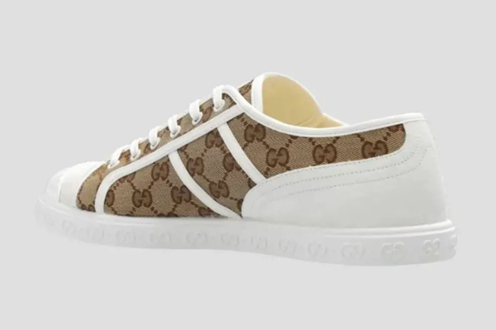 Giày Gucci GG Canvas Trainer 'Beige' 759055-FAC19-9756 - Ảnh 4