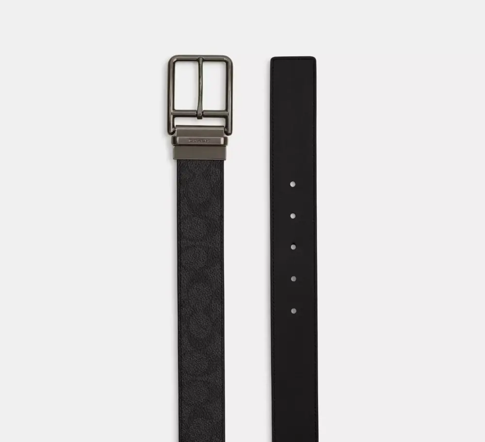 Alternative view of Thắt Lưng Coach Double Bar Buckle Belt ‘Black’ CY997-QBMI5