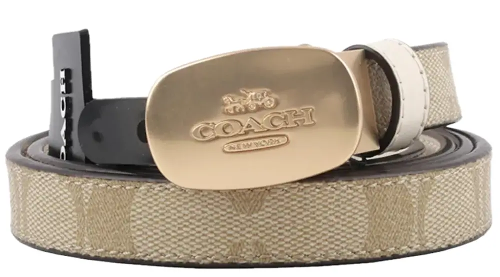 Thắt Lưng Coach Signature Buckle Belt 'Beige' CP367-IMDQC