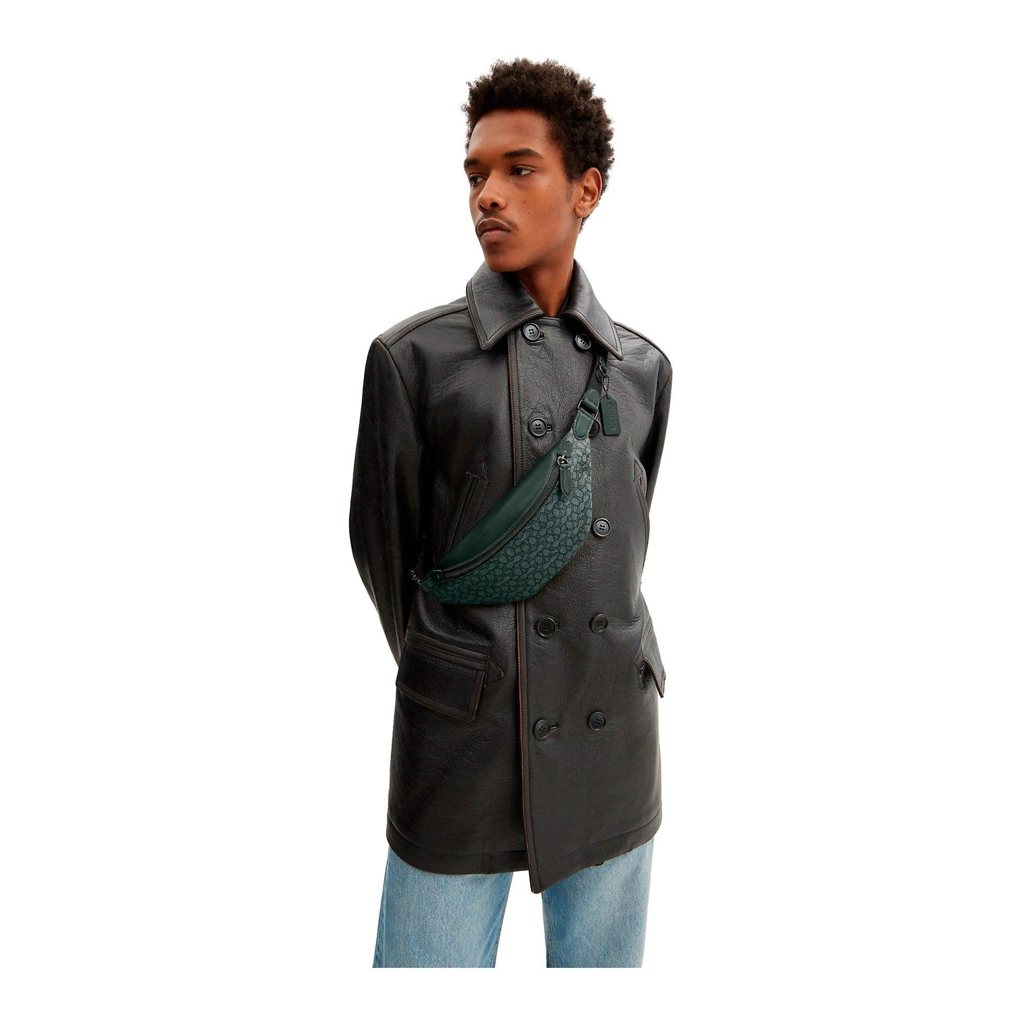 Alternative view of Túi Coach Charter Jacquard Crossbody Bag 'Green' CM373-RFT