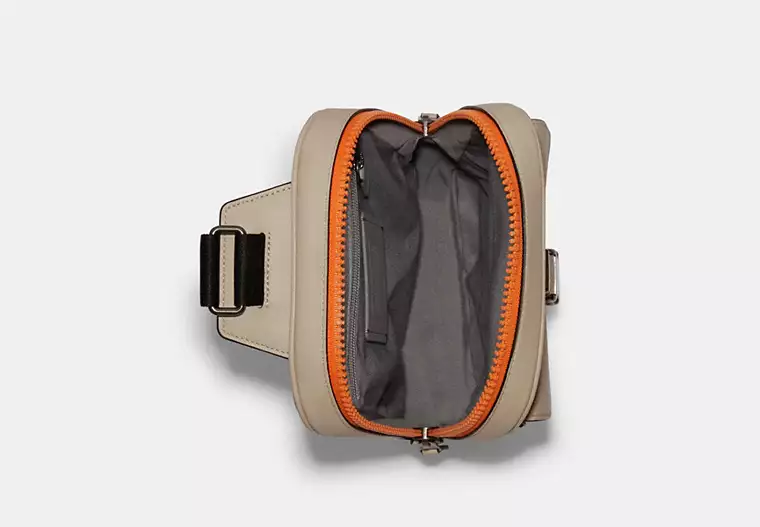 Alternative view of Túi Coach Track Pack In Colorblock 'Gunmetal' C8126-QBTTX