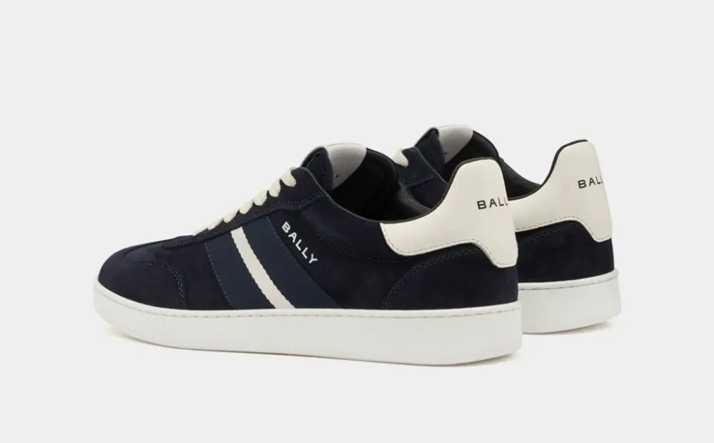 Giày Bally Retro Crest Sneaker 'Navy' 6312252 - Ảnh 3
