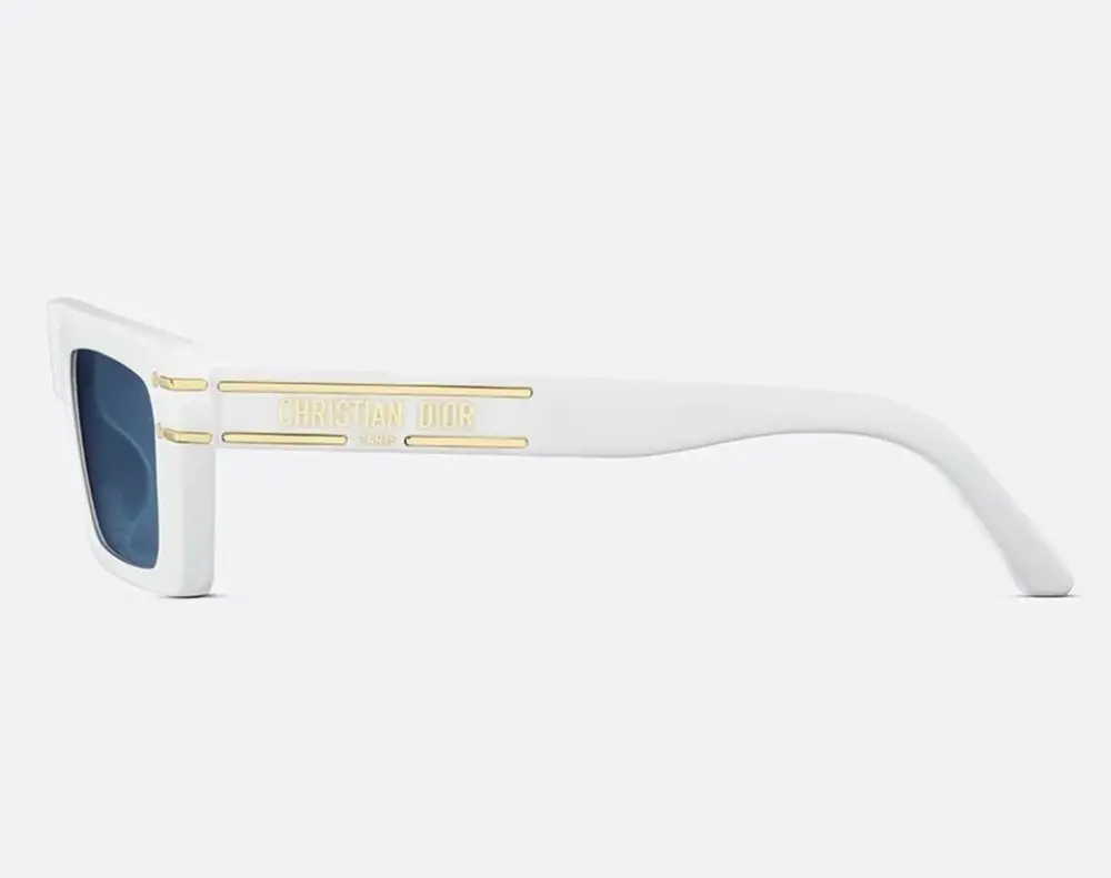 Kính Dior Rectangular Sunglasses 'White' S2U 50B0 - Ảnh 4