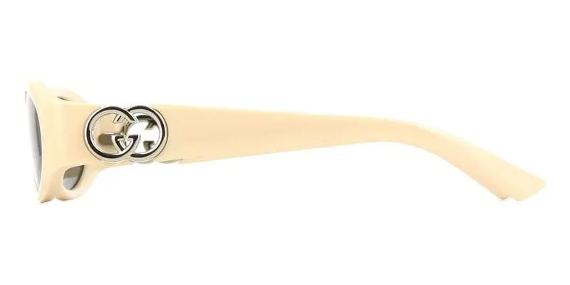 Kính Gucci Oval Sunglasses 'Cream' GG1660S-004 - Ảnh 4