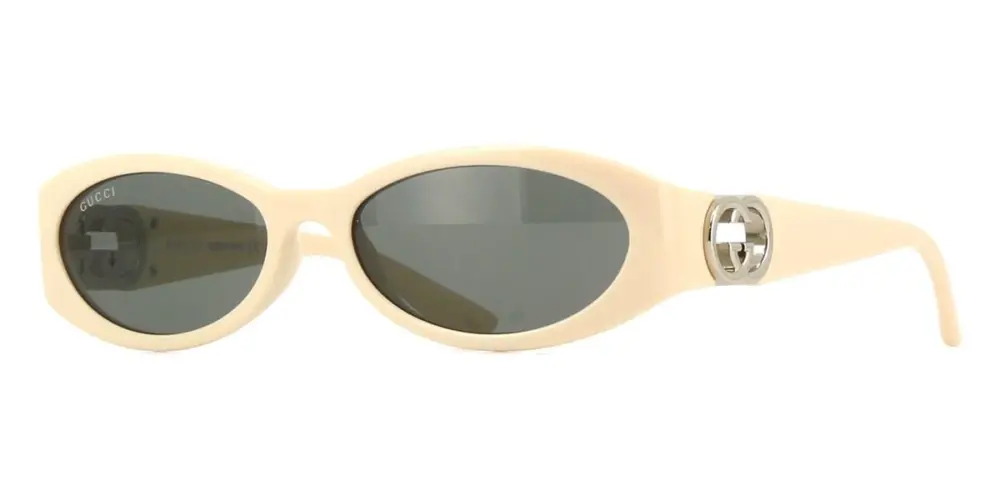 Kính Gucci Oval Sunglasses 'Cream' GG1660S-004 - Ảnh 5