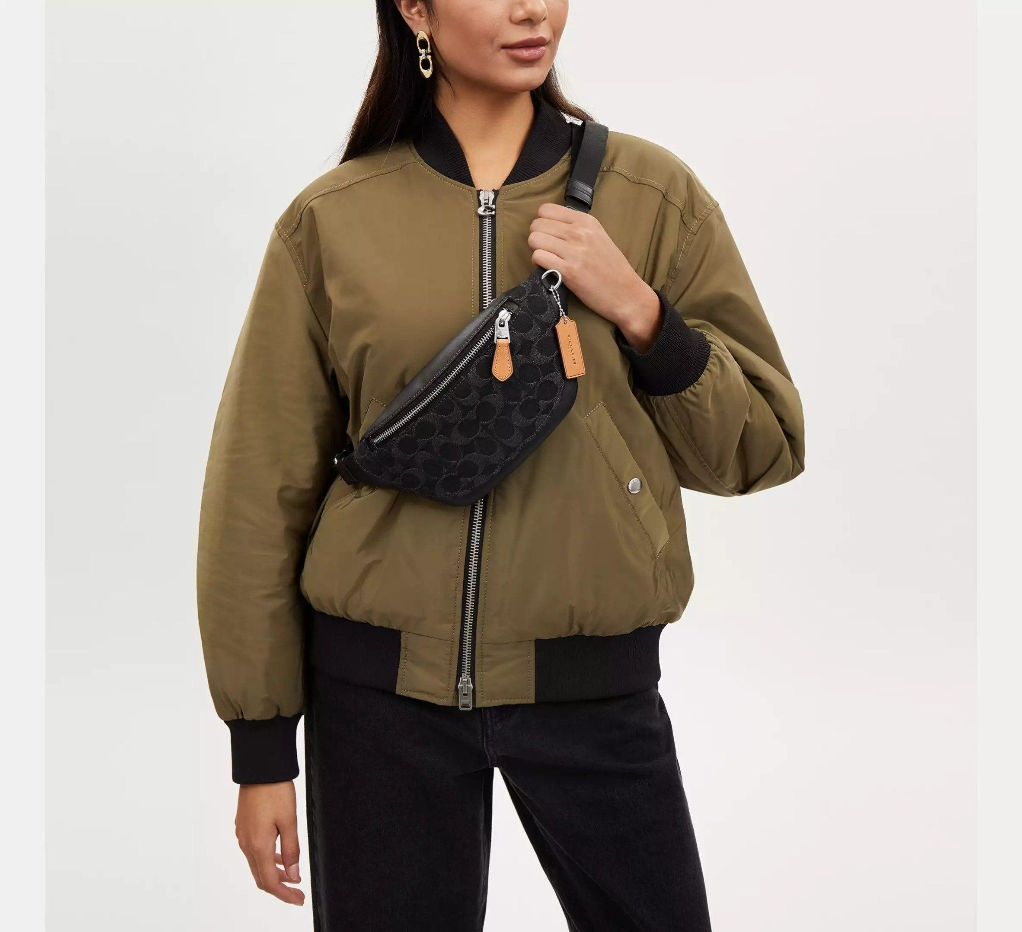 Alternative view of Túi Coach Warren Mini Belt Bag ‘Black’ CO918-SVBK