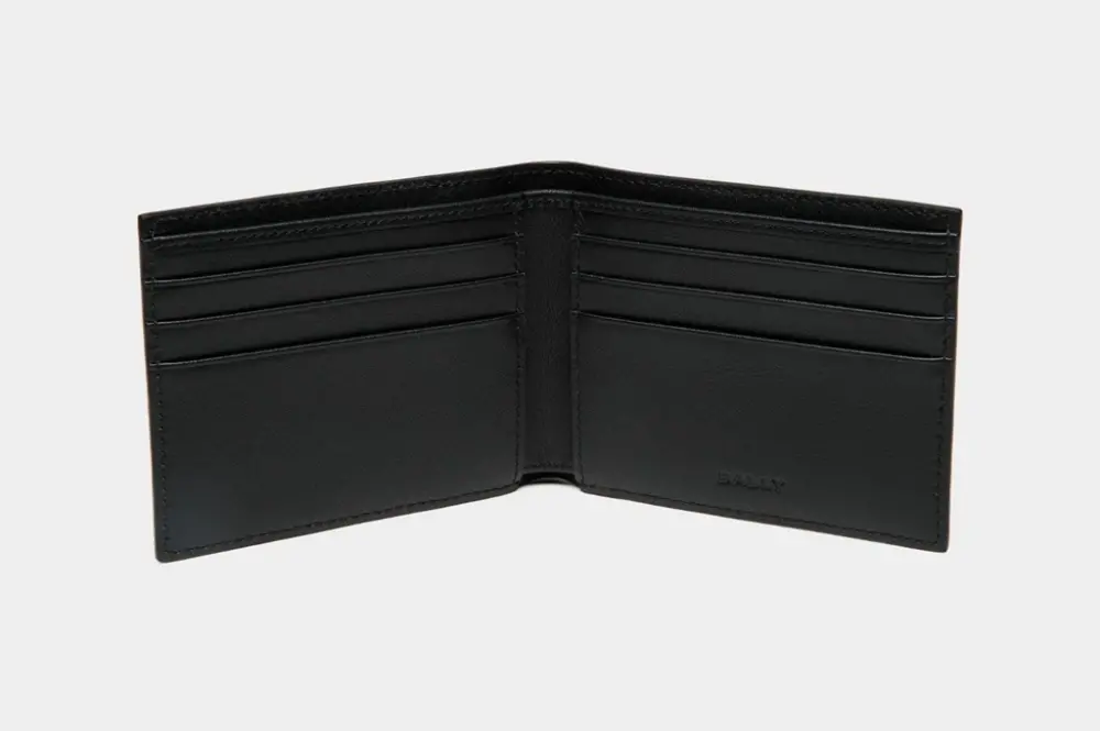 Ví Nam Bally Mythos Bifold Wallet 'Black' 6308891 - Ảnh 3