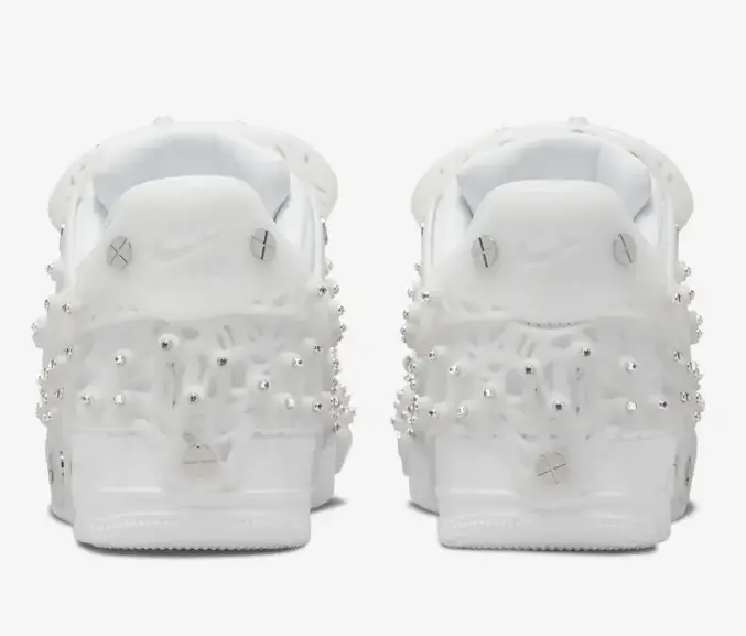 Giày Nike Swarovski x Nike Air Force 1 Low Triple White CV7668-100 - Ảnh 3