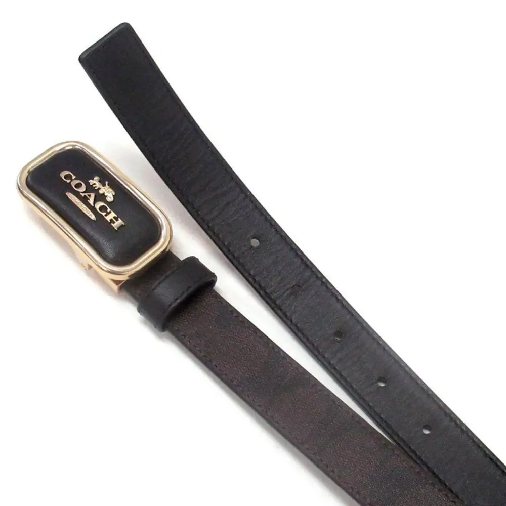 Thắt Lưng Coach Smooth Buckle Belt 'Brown' CR436 - Ảnh 3