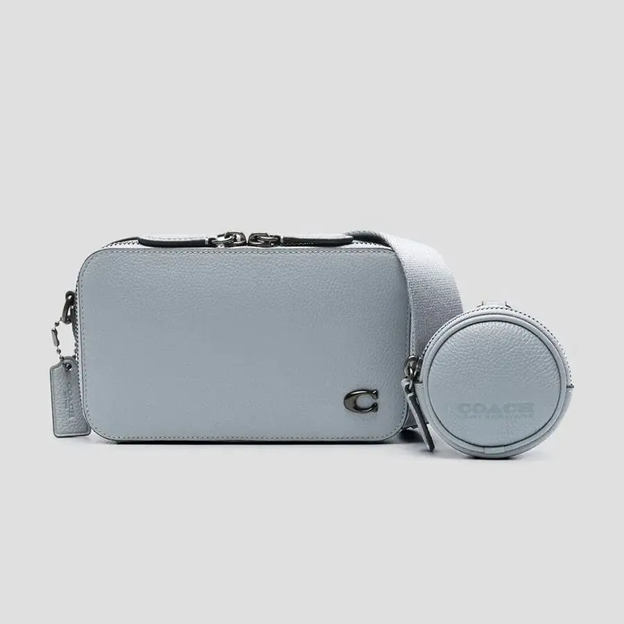 Túi Coach Leather Crossbody Bag 'Blue' CC070-N19 - Ảnh 4