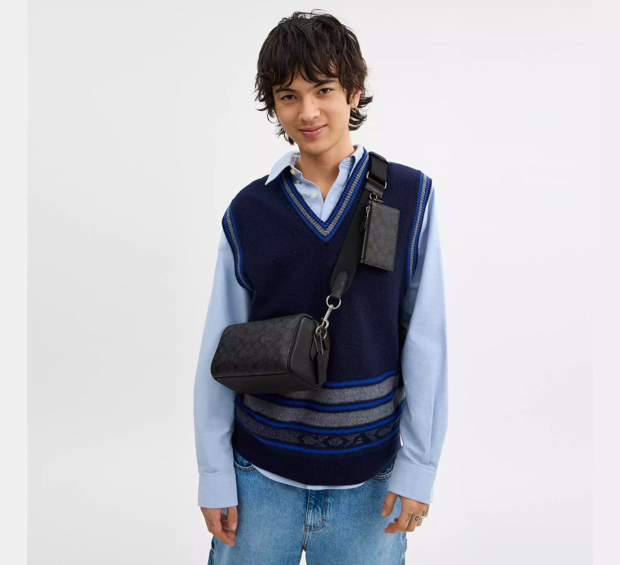 Túi Coach Axel Crossbody Bag ‘Black’ CV762-QBMI5 - Ảnh 5