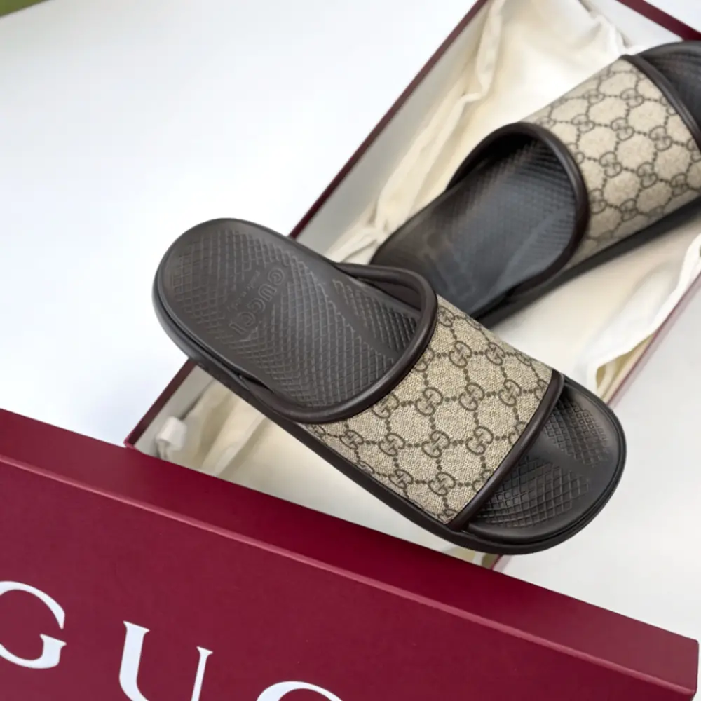 Dép Gucci Slide 'Brown' 816356-96GI0-9744 - Ảnh 4