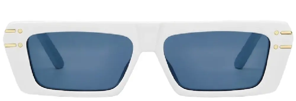 Kính Dior Rectangular Sunglasses 'White' S2U 50B0
