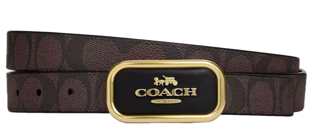 Thắt Lưng Coach Smooth Buckle Belt 'Brown' CR436