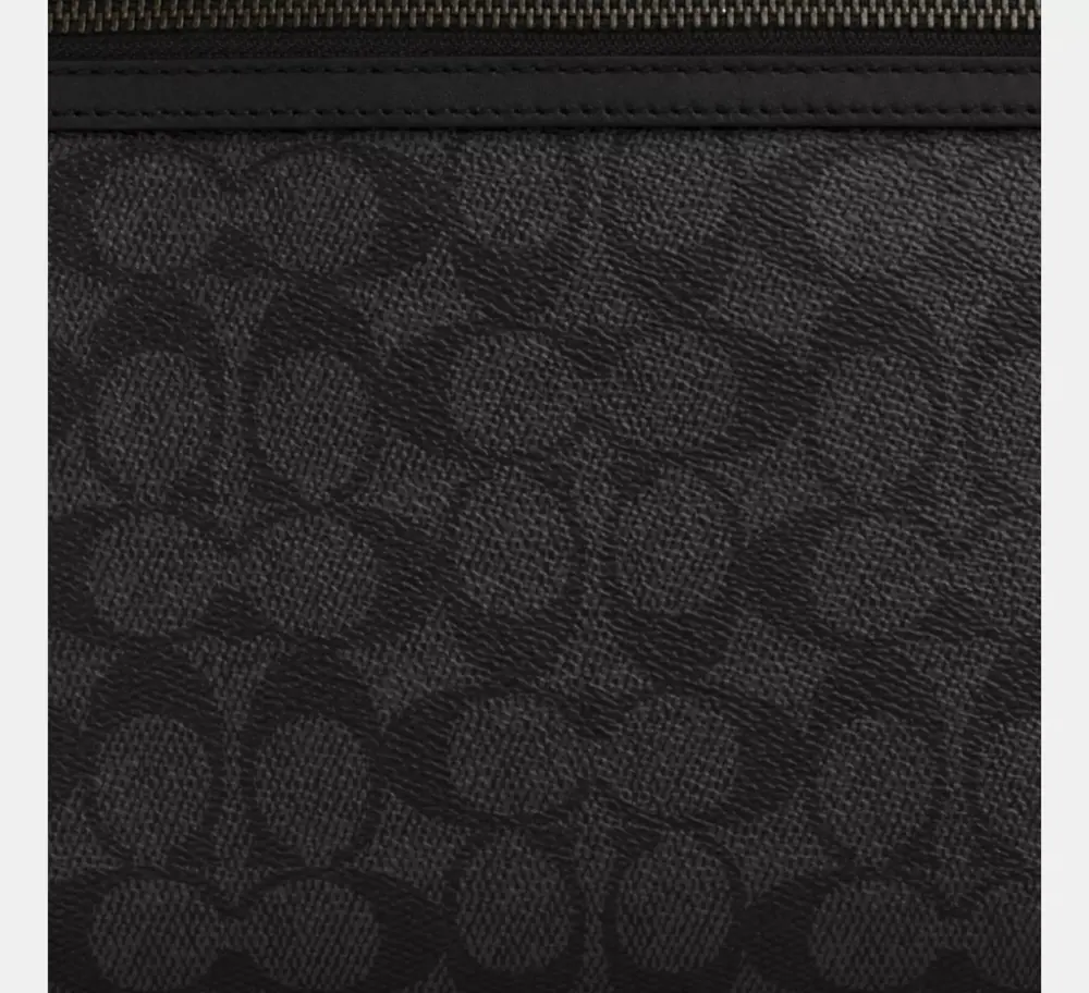 Túi Coach Carry All Pouch 'Black' CY985-QBMI5 - Ảnh 4