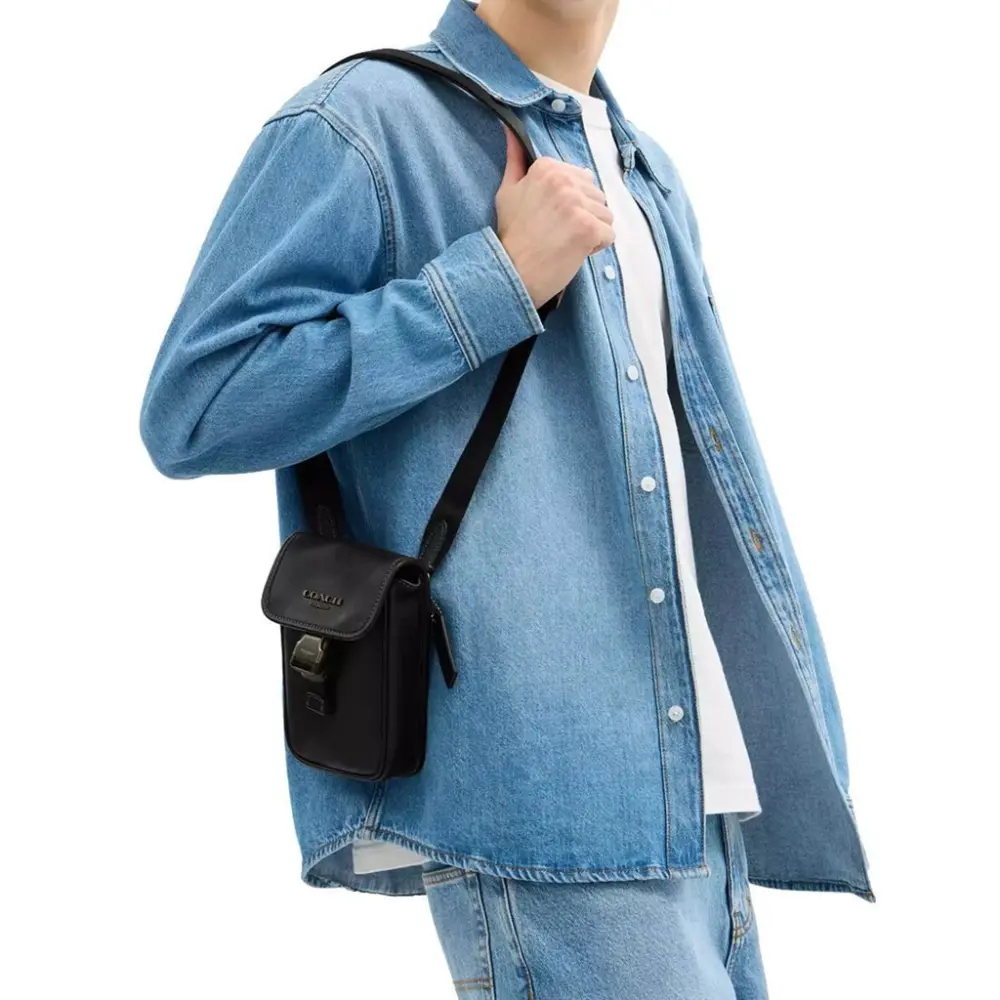 Alternative view of Túi Coach Racer Phone Crossbody Bag ‘Black’ CT886-QBBK