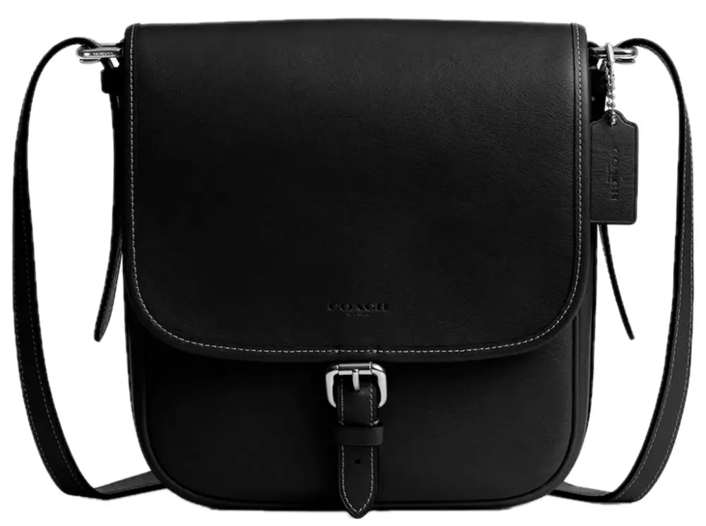 Túi Coach Hitch Flap Crossbody Bag ‘Black’ CV979-BLK