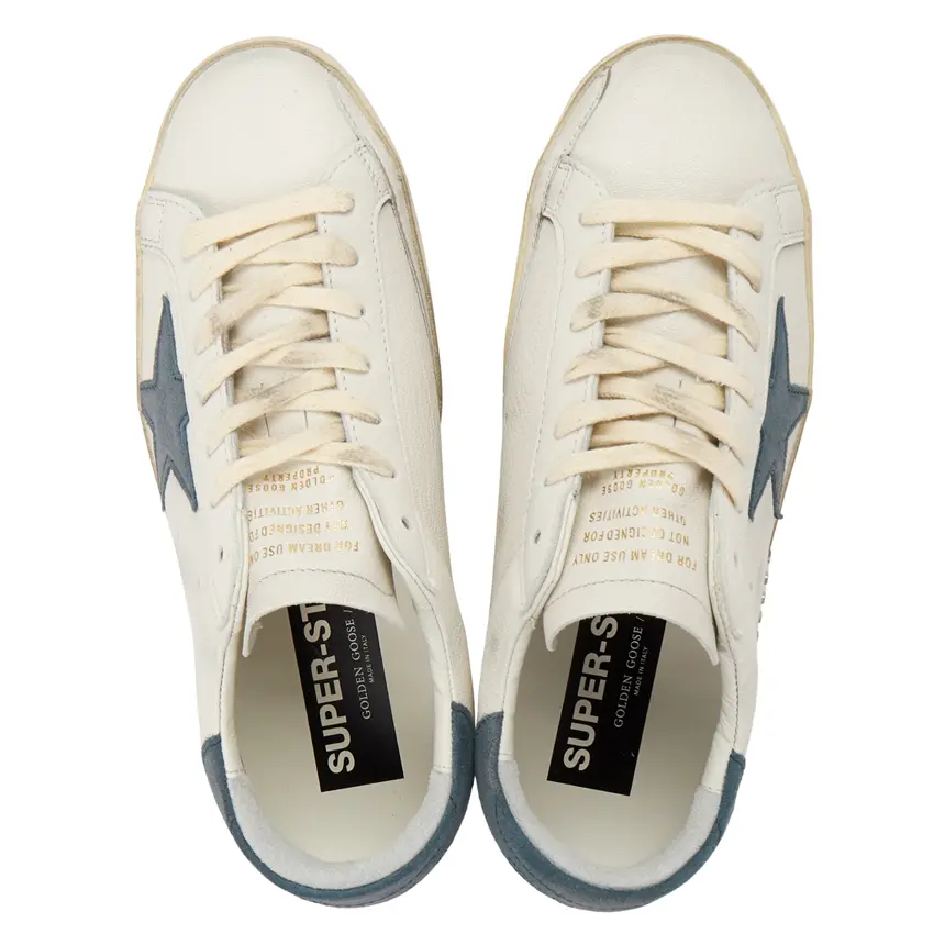 Giày Golden Goose Superstar 'White Blue Suede' GMF00101-F003202-11175 - Ảnh 3