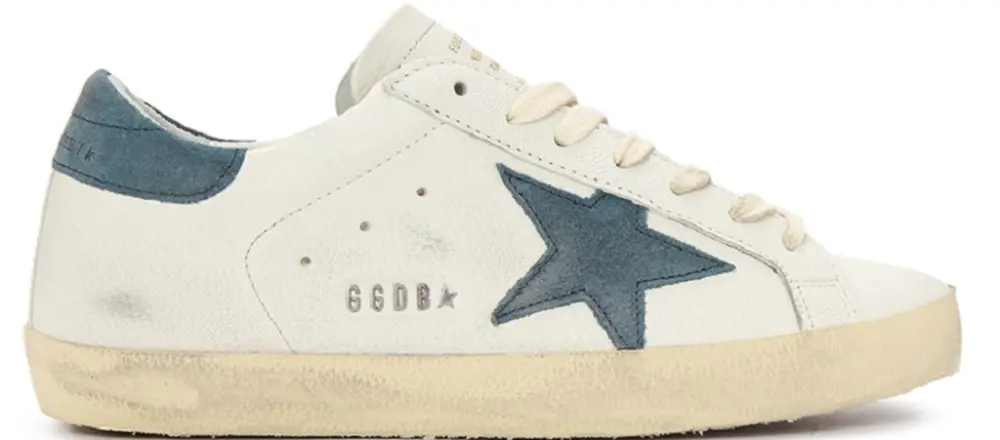 Giày Golden Goose Superstar 'White Blue Suede' GMF00101-F003202-11175