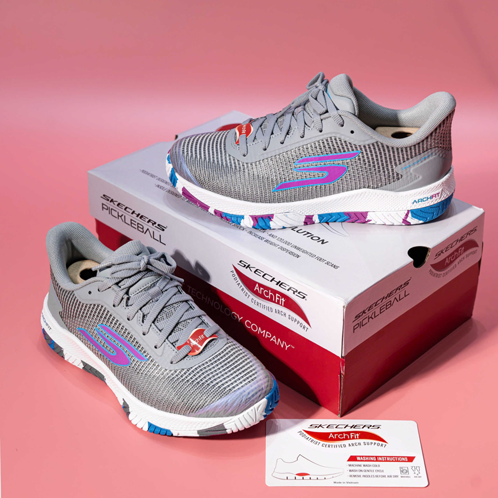 Giày Skechers Viper Court Pro 2.0 ‘Grey’ 172109-GRY - Ảnh 4