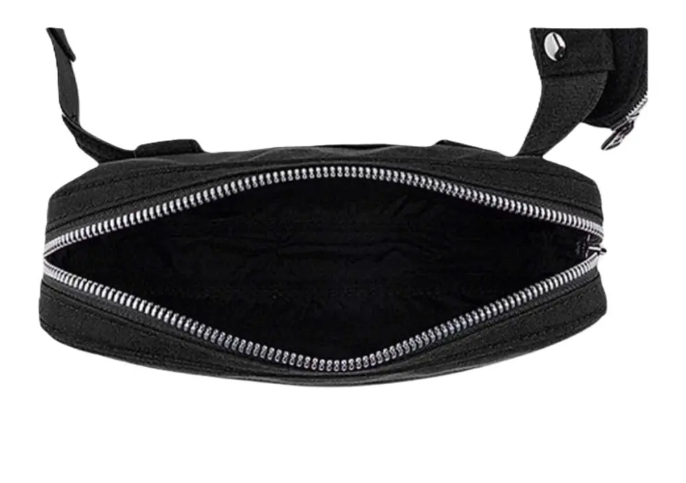 Túi Lacoste French crocodile waist bag 'Black' NU3903SR-126148 - Ảnh 3