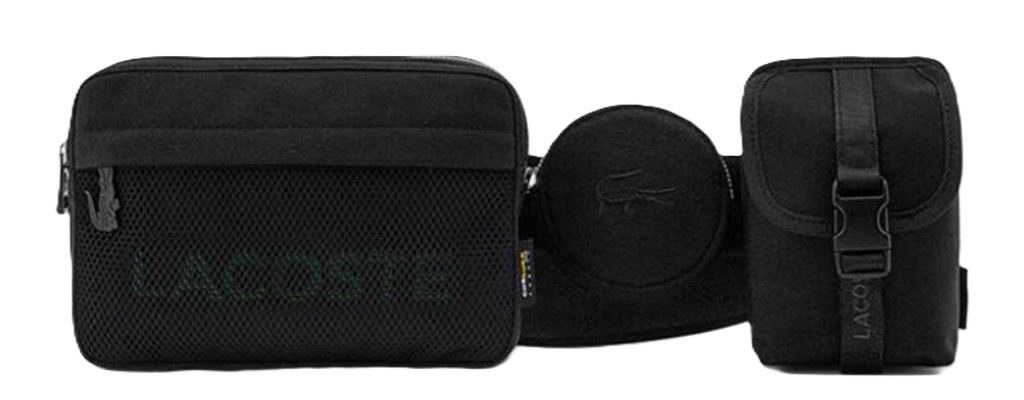 Túi Lacoste French crocodile waist bag 'Black' NU3903SR-126148