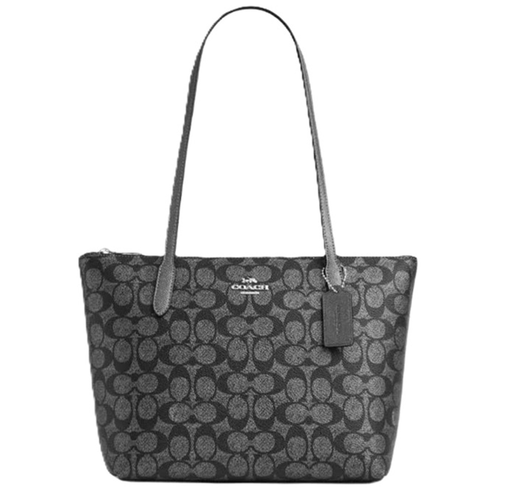 Túi Coach Classic Logo FIONA Zip Tote Bag CW396-SVNI