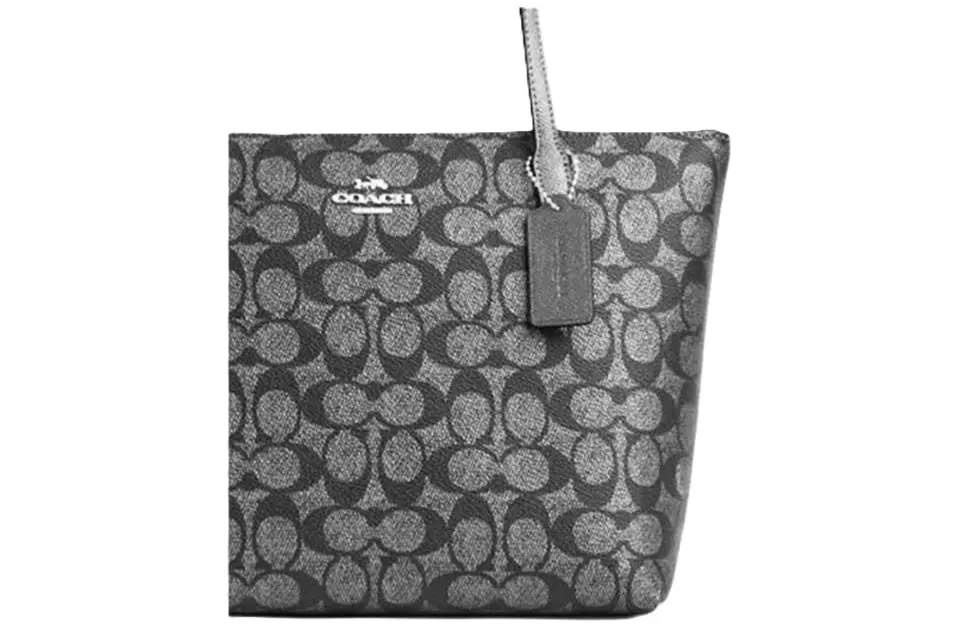 Túi Coach Classic Logo FIONA Zip Tote Bag CW396-SVNI - Ảnh 4