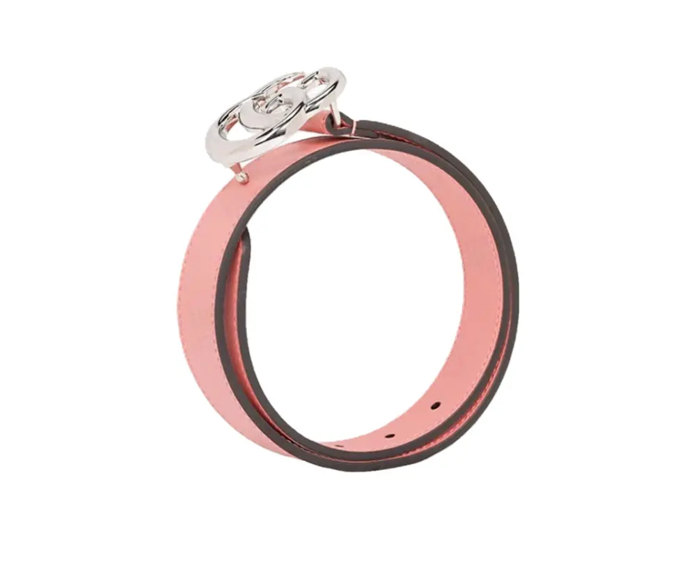 Thắt lưng GUCCI Double G Belt 'Light Pink' 432707-1OY0N-5724 - Ảnh 3