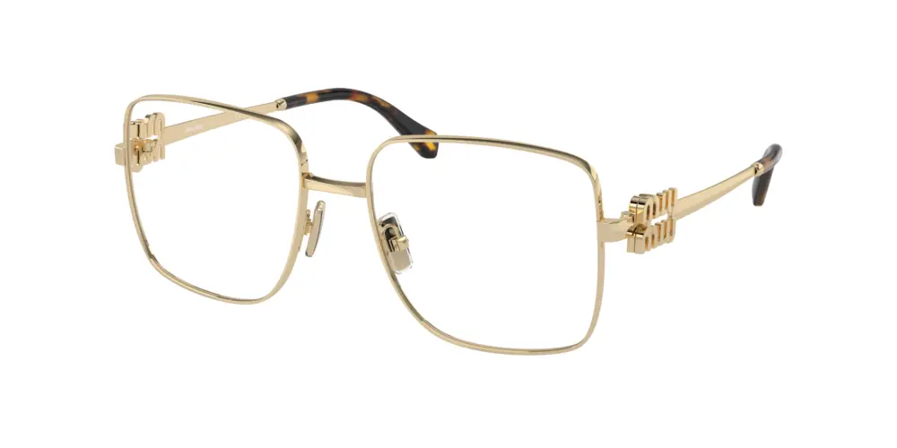 Alternative view of Kính Miu Miu Pale Eyeglasses 'Gold' 0MU-51XV-ZVN1O1