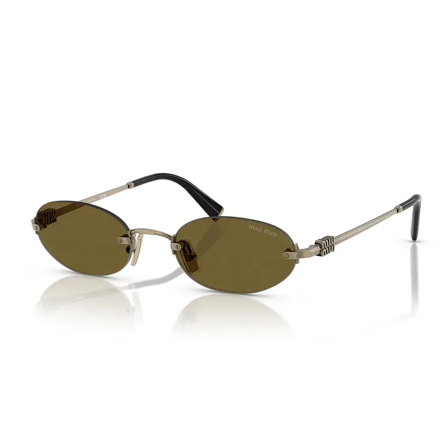 Kính Miu Miu Sunglasses 'Dark Green Gold' 0MU-A54S-26C09Z - Ảnh 4
