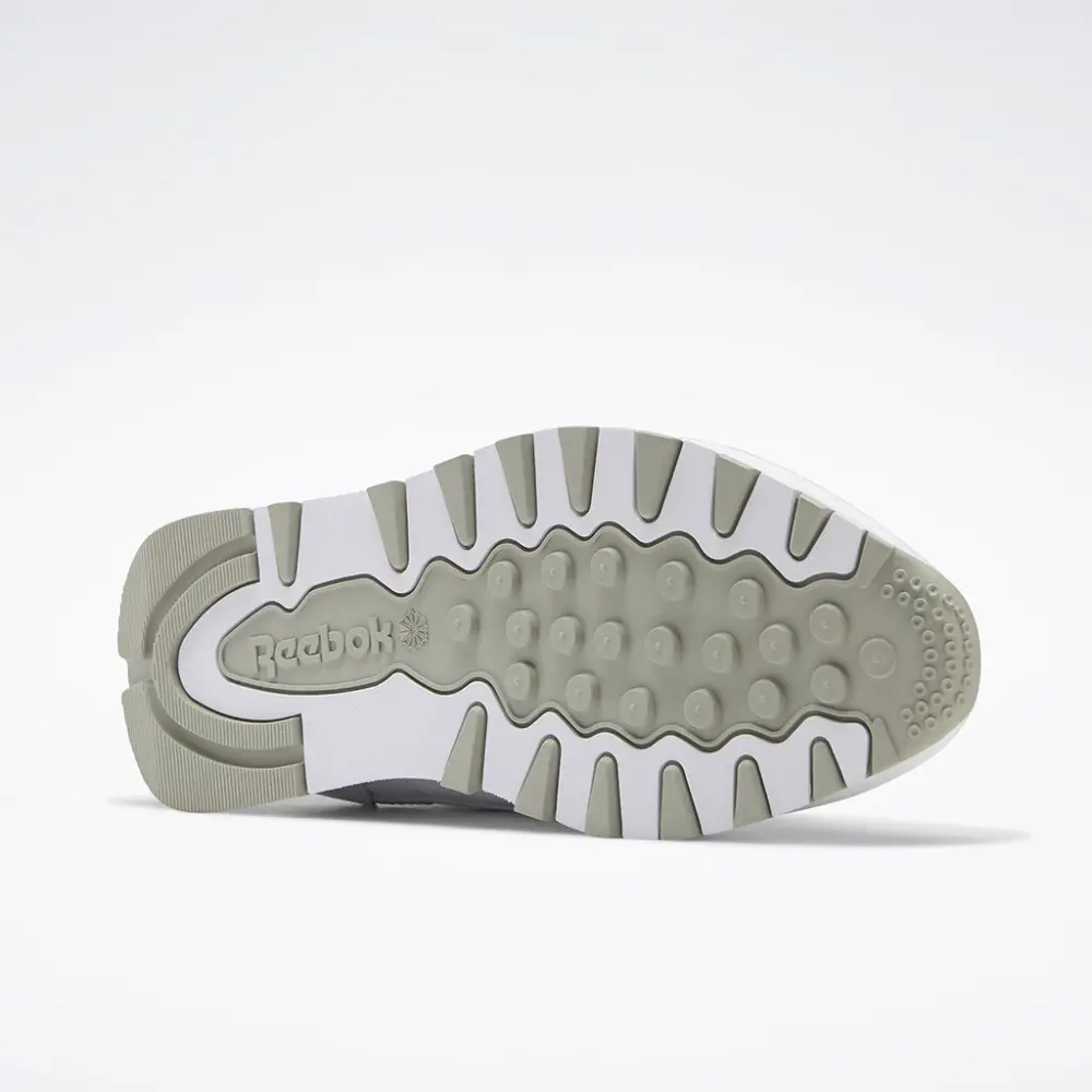 Giày Reebok Classic Leather 'White Grey' 100008789 - Ảnh 6
