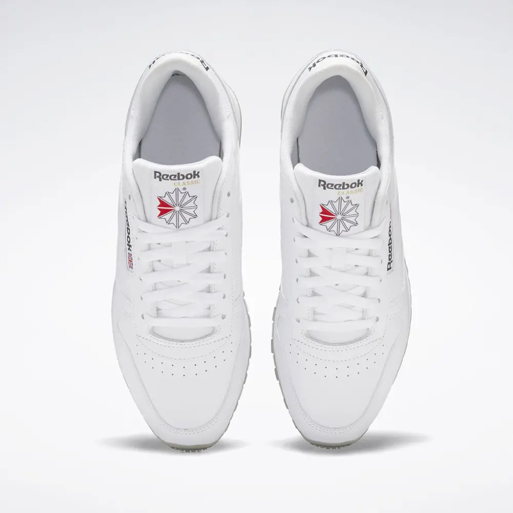 Giày Reebok Classic Leather 'White Grey' 100008789 - Ảnh 5
