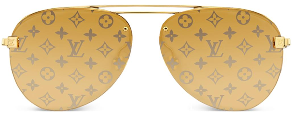 Kính Louis Vuitton LV Clockwise Sunglasses Monogram 'Gold' Z1020E