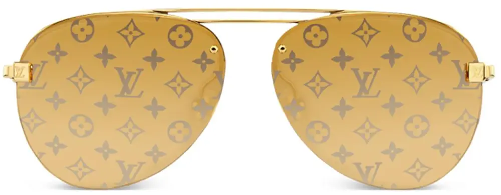 Kính Louis Vuitton LV Clockwise Sunglasses Monogram 'Gold' Z1020E