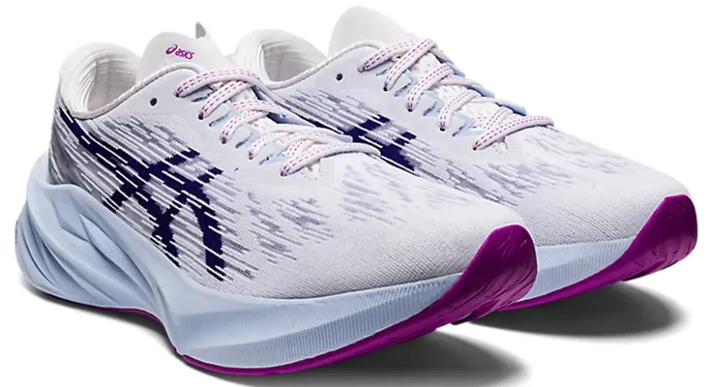 Alternative view of Giày Asics Novablast 3 'White Dive Blue' 1012B288-100