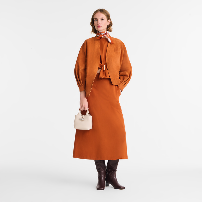 Túi Longchamp Le Roseau XS Handbag 'Paper' 10278HFP555 - Ảnh 5